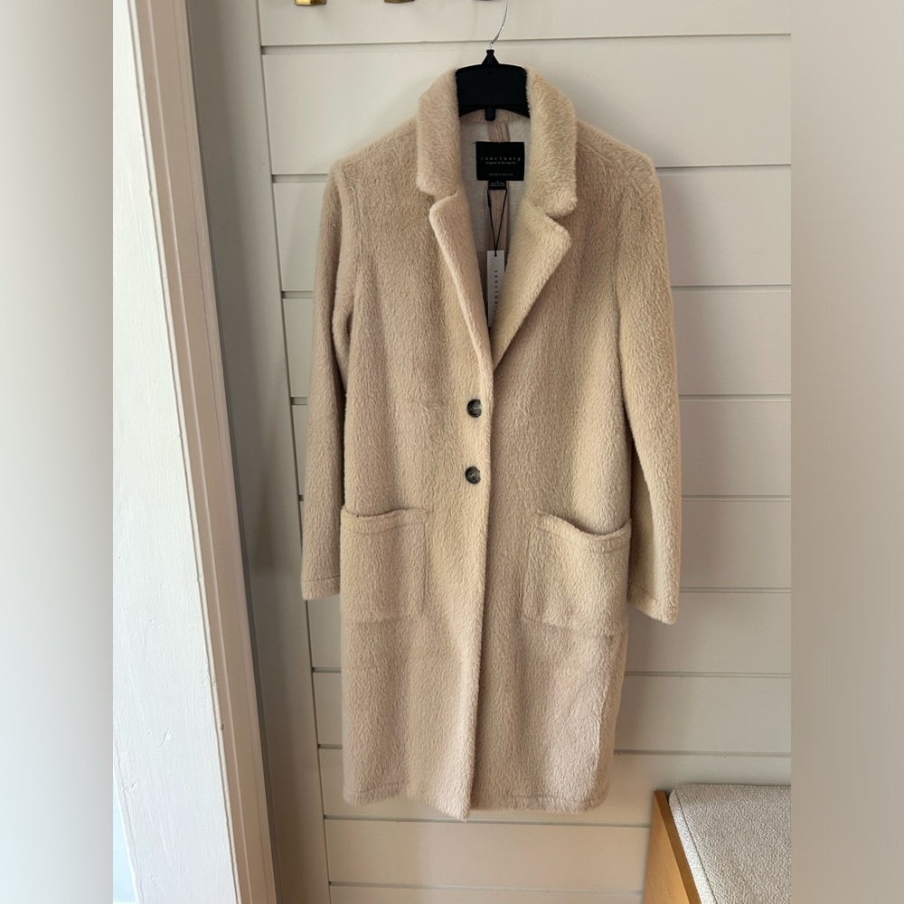 SOLD - NWT Sanctuary Fuzzy Car Coat - size small